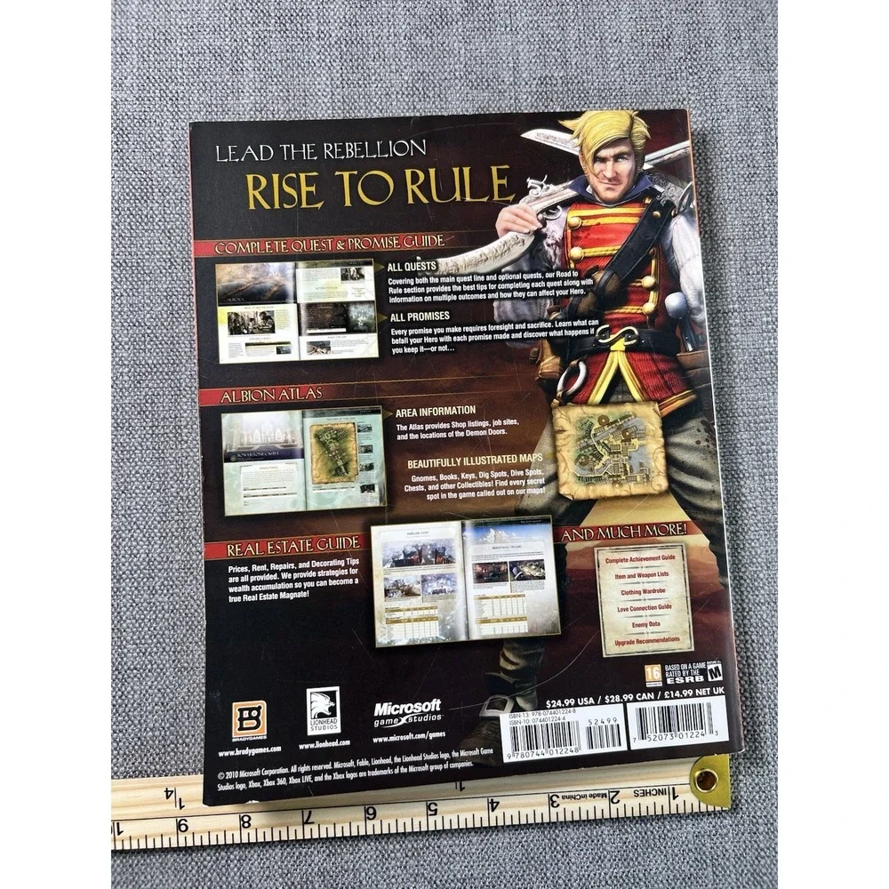 Fable III BradyGames Signature Series Strategy Guide Xbox 360 Paperback 2010